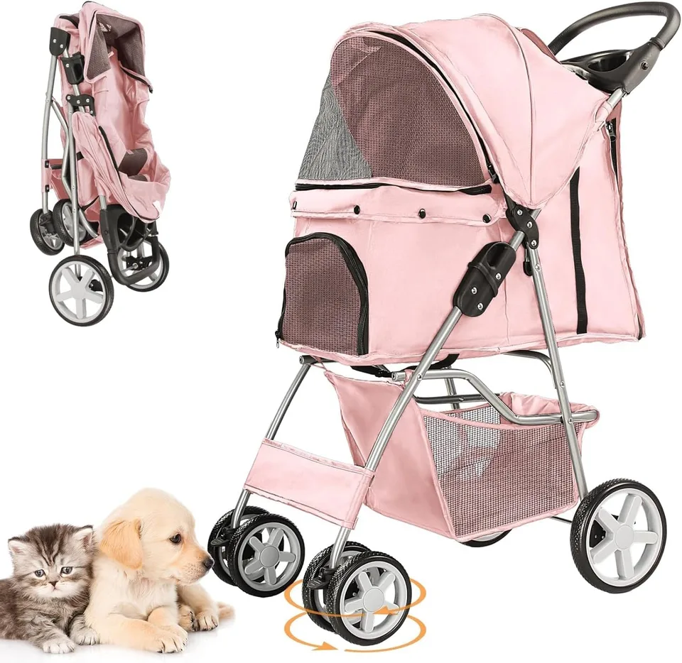 Pet Stroller Pink