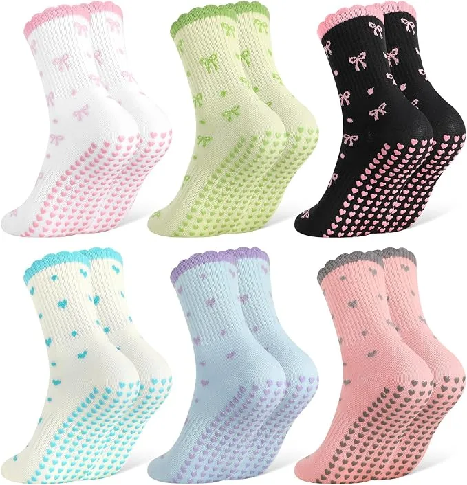 Pilates Socks 6 Pairs