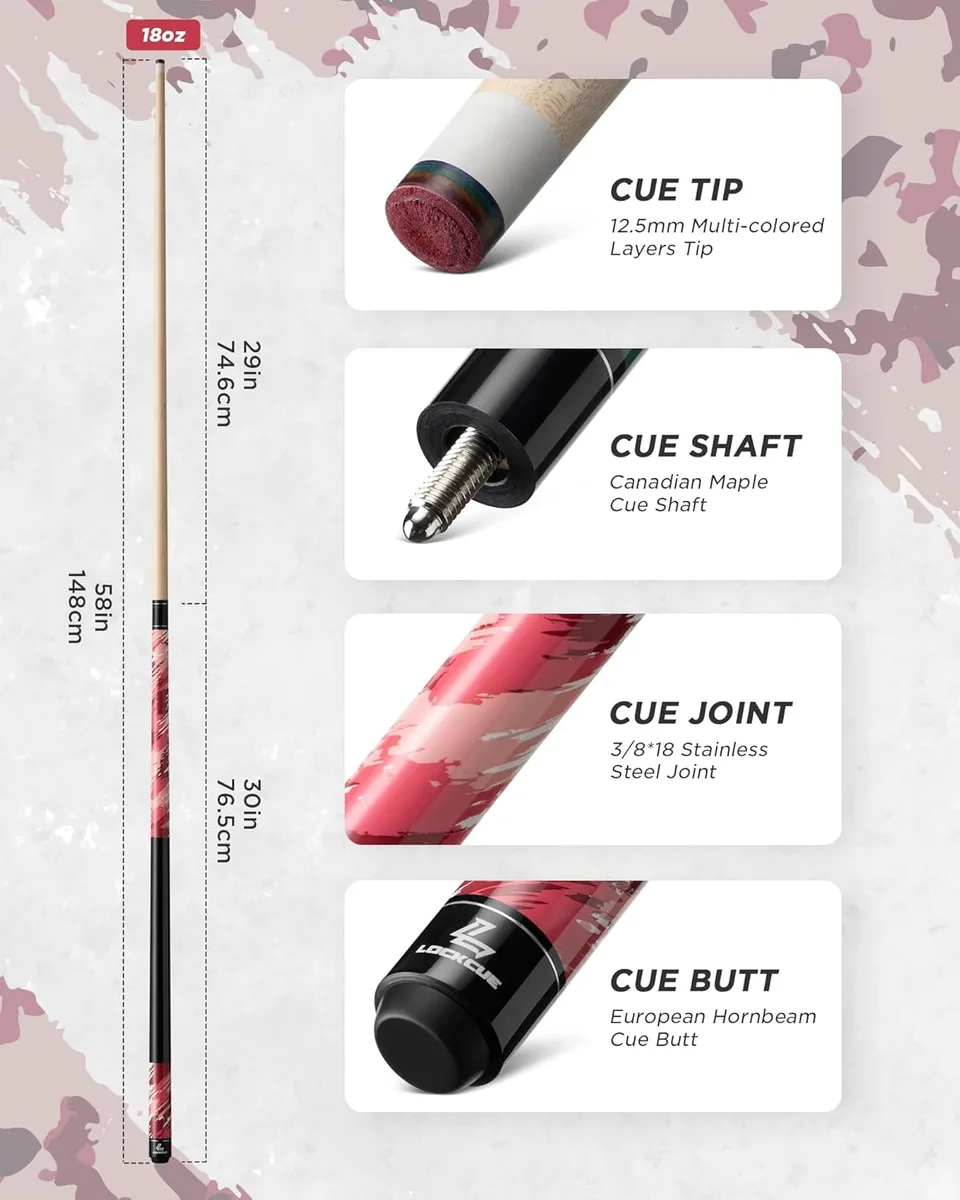 Pink Pool Cue